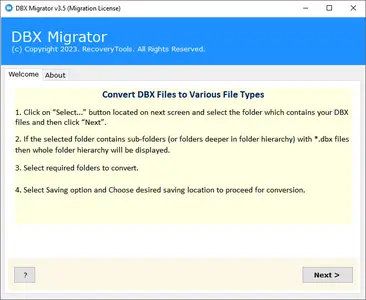 Turgs DBX Migrator 3.5