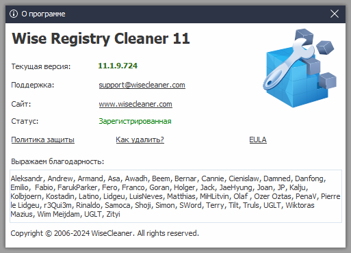 Wise Registry Cleaner Pro 11.1.9.724