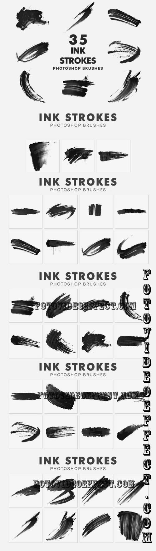 35 Ink Strokes Brushes - VNRQ8C2