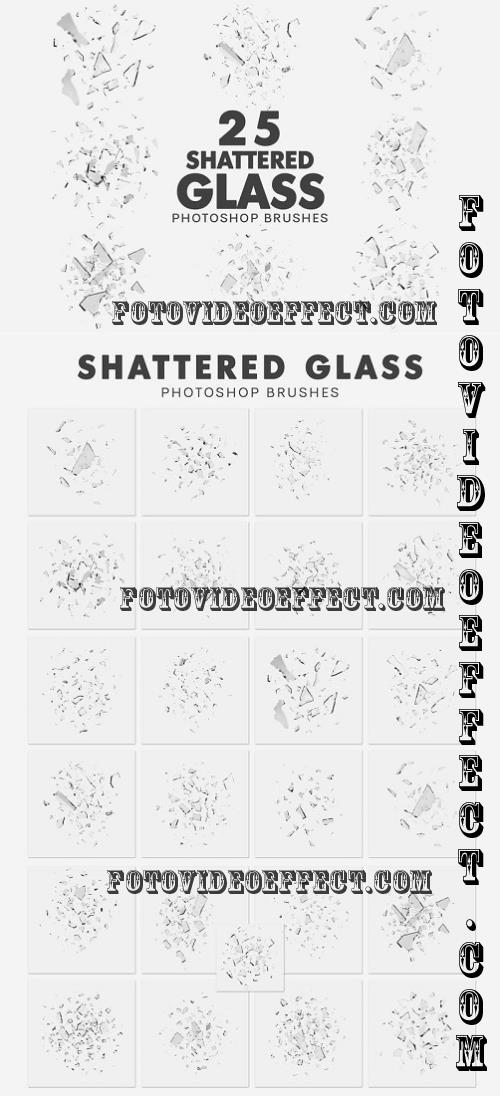 25 Shattered Glass Brushes - FUTAQQR