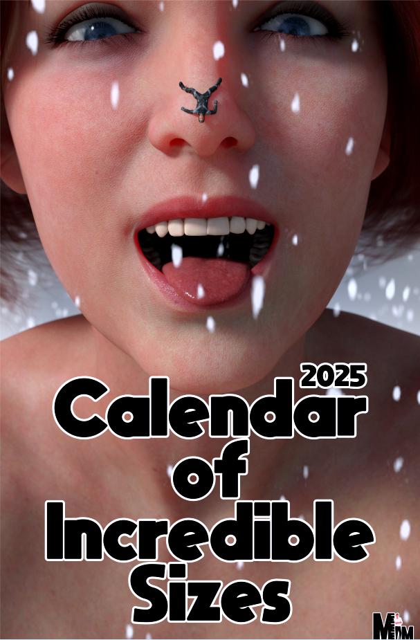 MeasuredMan - 2025 Calendar Of Incredible Sizes 3D Porn Comic