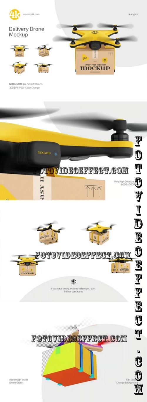 Delivery Drone Mockup Set - 290829743