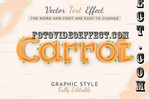 Stroke Carrot Editable Text Effect - 288845465 - ZM7TSF4