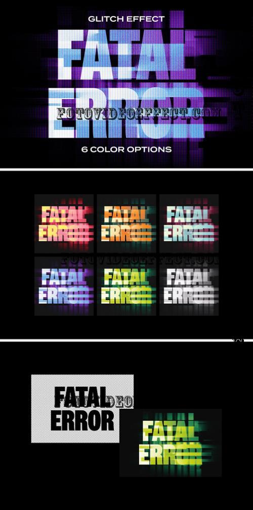 Fatal Error Glitch Text Effect