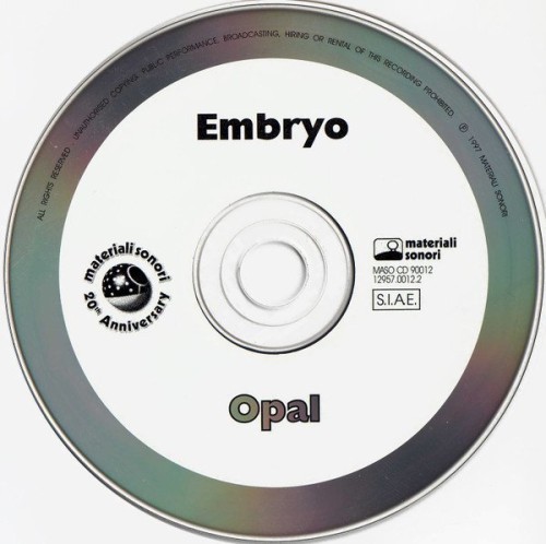 Embryo - Opal (1970)(1997)  Lossless