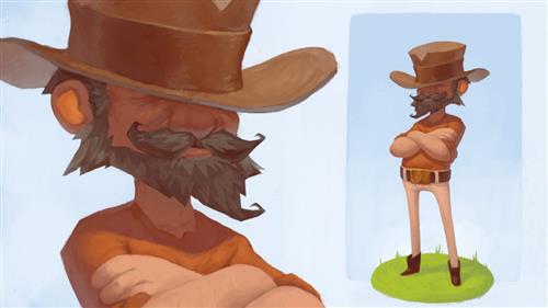 CGCookie – Wrangler Character Concept Art