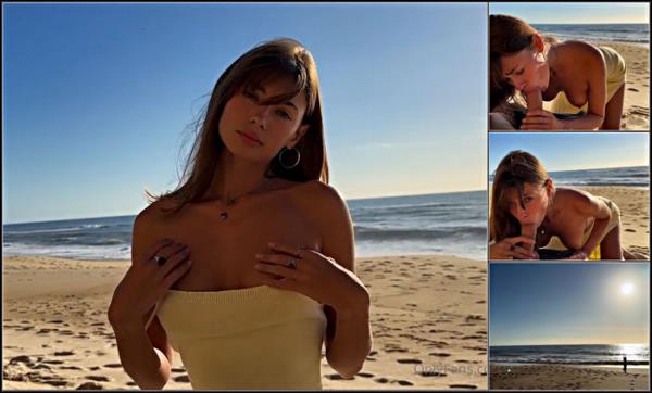 Anna Ralphs Suck Cock On The Beach - [Onlyfans] (HD 720p)