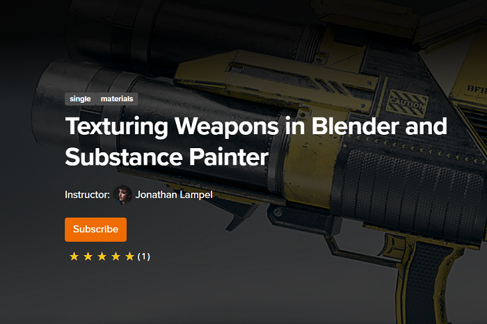 CGCookie – Texturing Weapons in Blender and Substance Painter