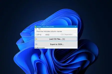 VovSoft CSV to JSON Converter 1.2