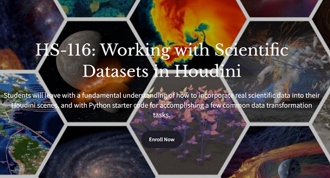 Houdini School HS–116: Working with Scientific Datasets in Houdini