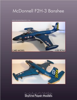   McDonnell F2H-3 Banshee (Skyline Paper models)