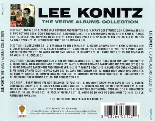 Lee Konitz - The Verve Albums Collection (2019) 4CD Lossless