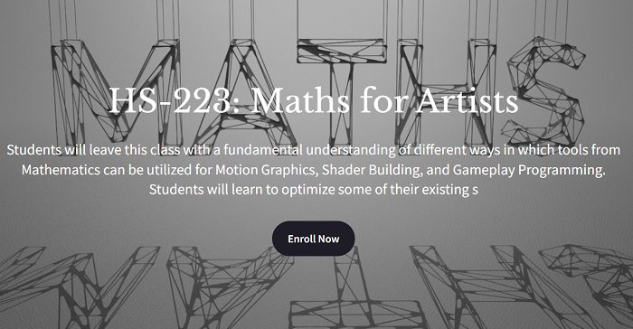 Houdini School HS–223: Maths for Artists