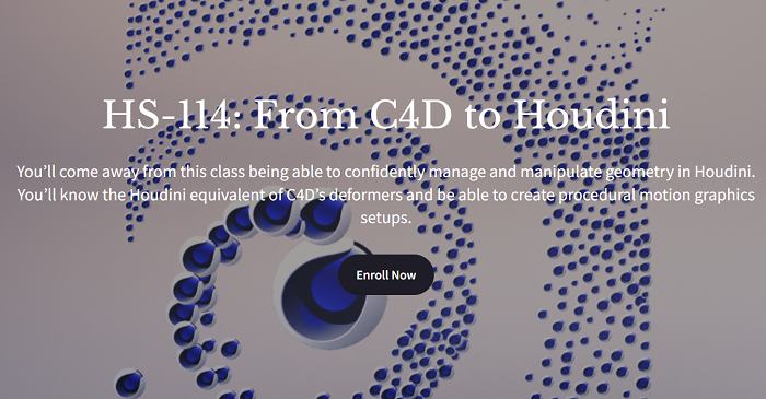 Houdini School HS–114: From C4D to Houdini