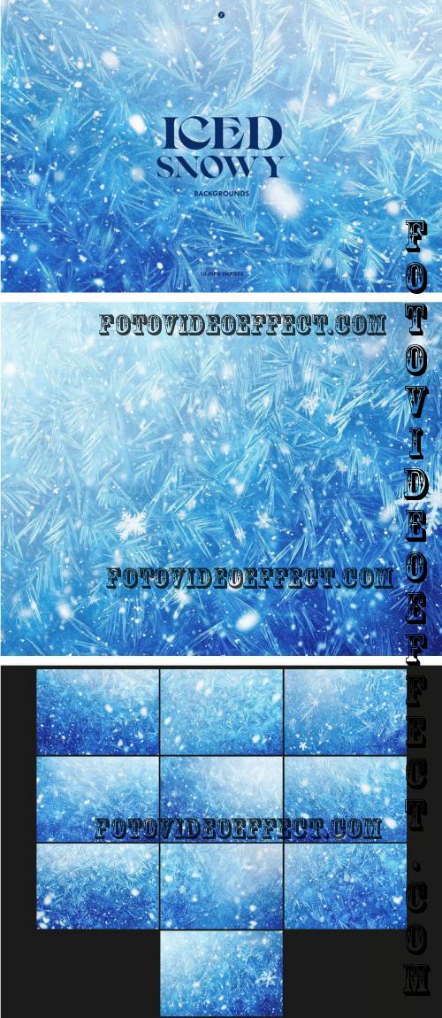 Iced Snowy Backgrounds - JH7CW6P