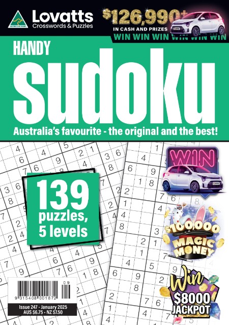 Lovatts Handy Sudoku - January 2025