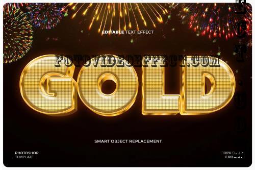 Gold Blink Text Effect - GCANN8U