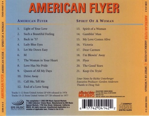 American Flyer - American Flyer / Spirit Of A Woman (1976,77)(2003)  Lossless