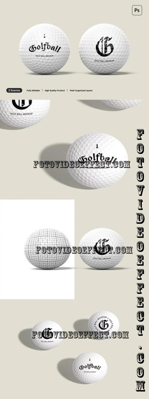 Golf Ball Mockup - Q96F7RD