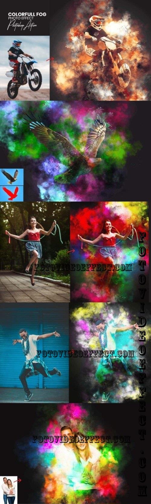 Color full Fog Photoshop Action - 290838895