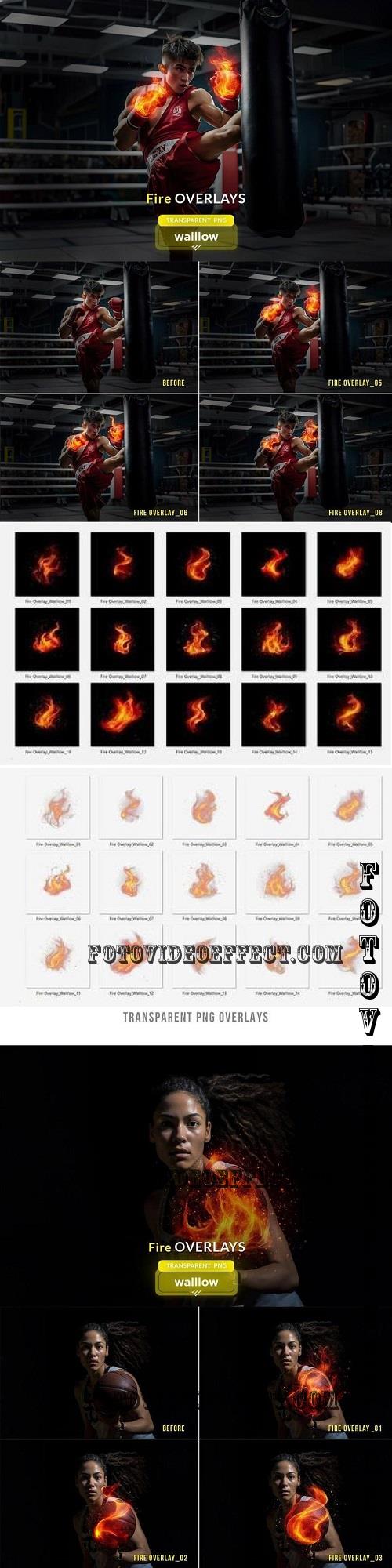 Fire PNG overlays photoshop cliparts - 288949464 - GQ8KCMQ