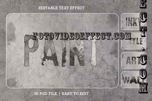 Grunge Paint Editable Text Effect Set - QYRS3BB