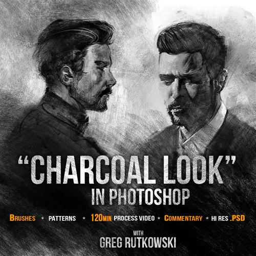 Artstation  – Charcoal Look In Photoshop By Greg Rutkowski