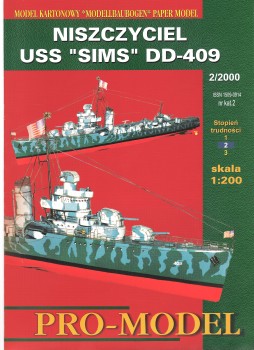  USS Sims DD-409 (Pro-Model 002)