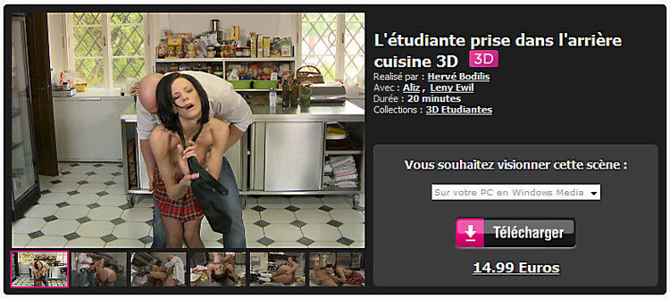 L etudiante Prise Dans L arriere Cuisine 3D : Aliz, Leny Ewil (Dorcelvision) FullHD 1080p