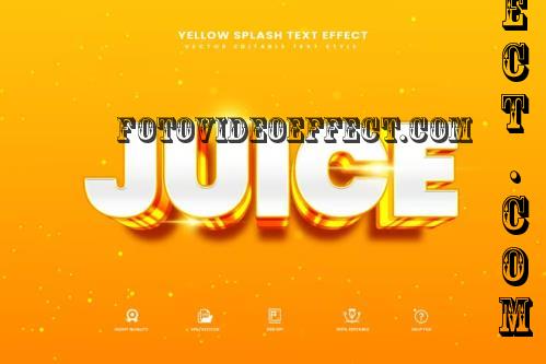 Elegant Juice Vector Text Effect - 280339379 - UB5MWRG