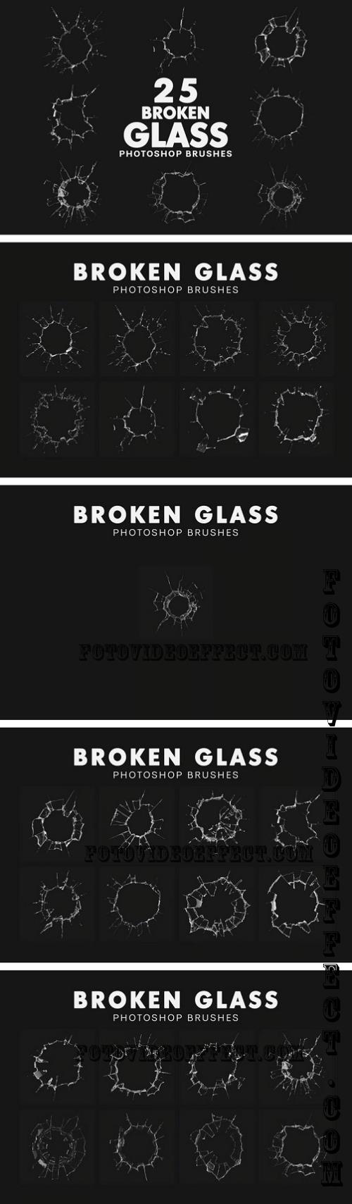 25 Broken Glass Brushes - YC5LYY9