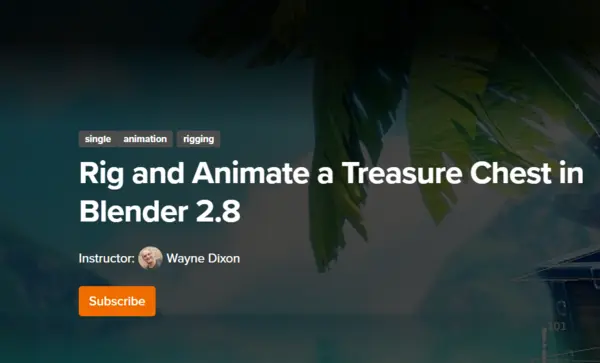 CGCookie – Rig and Animate a Treasure Chest in Blender 2.8