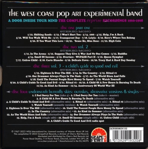 The West Coast Pop Art Experimental Band - A Door Inside Your Mind (The Complete Reprise Recordings 1966-1968)(2023) 4CD Lossless