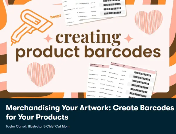 Merchandising Your Artwork: Create Barcodes for Your Products