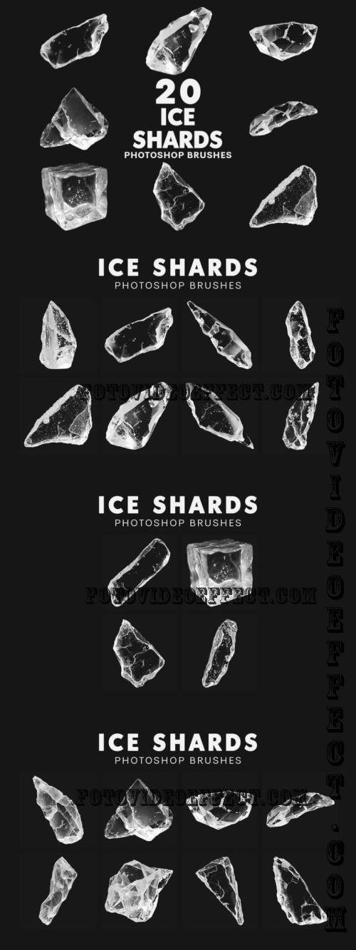 20 Ice Shards Brushes - STTPWGB