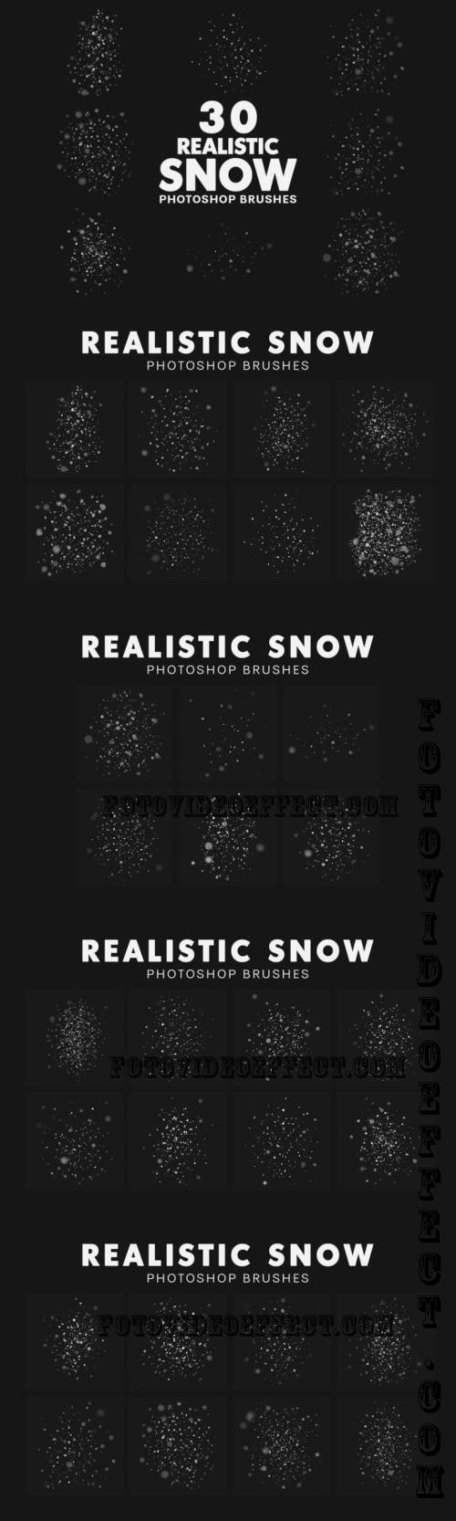 30 Realistic Snow Brushes - L3SQQJ5