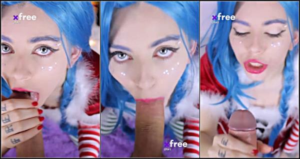 002 This Gorgeous Blue-Haired Teen Is Skillfully Sucking Cock In An Arousing POV Style - [XXXFree.Porn] (FullHD 1150p)