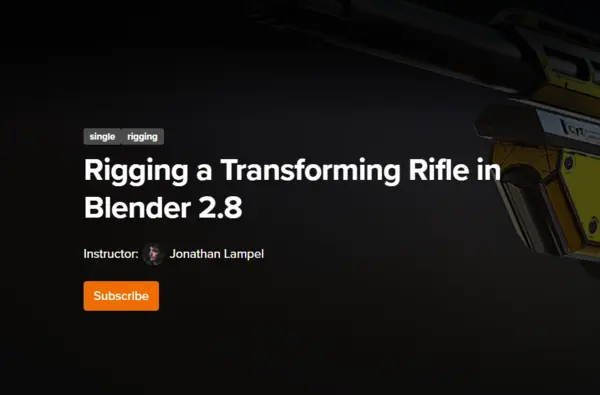 CGCookie – Rigging a Transforming Rifle in Blender 2.8