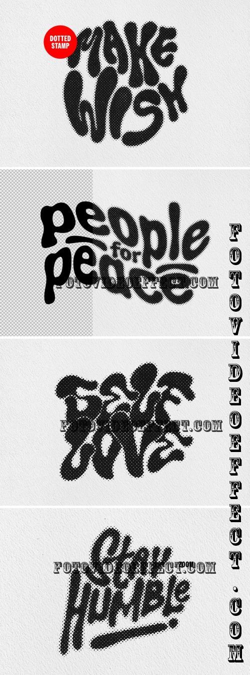 Dotted Stamp Text & Logo Effect - 290873868 - FCFJXGP