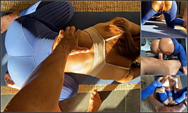 114 Stepsister Gets Fucked While Doing Yoga - Oiled Butt RIDING Huge COCK - CUM On TITS - [PornHub] (FullHD 1080p)