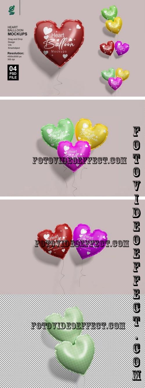 Heart Balloon Mockups - SKP8679