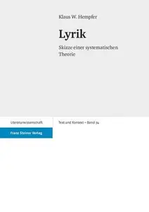 Lyrik Skizze einer systematischen Theorie