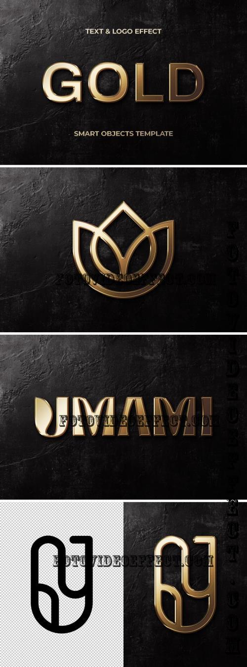 Glowing Gold Text & Logo Effect - 290860793 - BUZCM2X