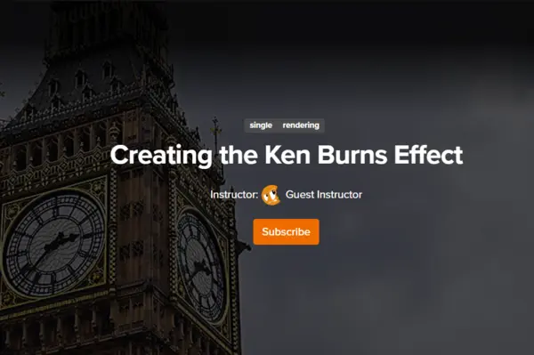 CGCookie – Creating the Ken Burns Effect Download