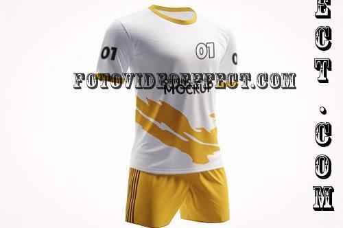 Soccer Jersey Sports Kit Mockup - 9A2LA4R