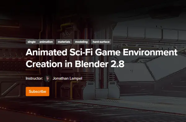 CGCookie – Animated Sci–Fi Game Environment Creation in Blender 2.8