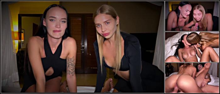 Onlyfans: Sasha Sparrow - Two Sluts SASHA SPARROW And CALIFORNIABABE Are Fucking Some Russian Guy {FullHD}