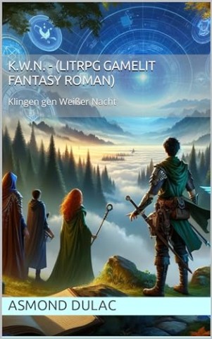 Cover: Asmond Dulac - Kwn (LitRpg GameLit Fantasy Roman): Klingen gen Wei&szlig;er Nacht