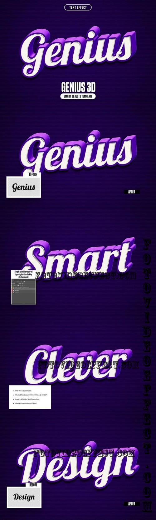 Genius 3D Text Effect - 290899515 - AR54GDP