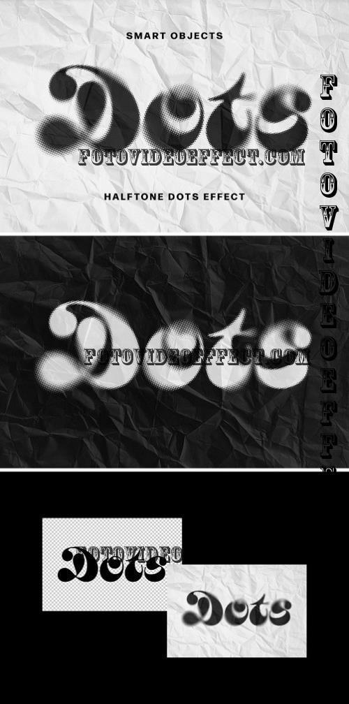 Halftone Dots Text Effect